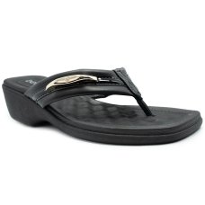 Tamanco Anabela Beira Rio Detalhe Feminino - Preto