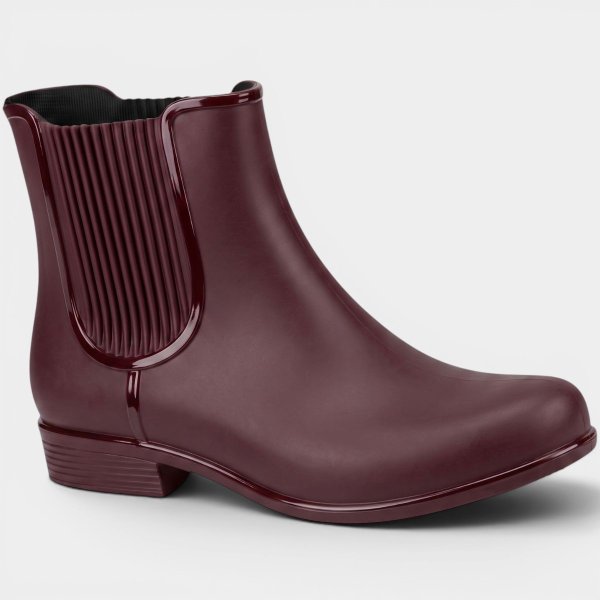 Bota PVC Boaonda Kelly Feminina - Bordô