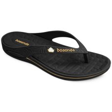 Chinelo Ortopédico Boaonda Lily Flor Feminino - Preto