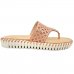 Rasteira Birken Bottero Summer Laser Couro - Rosa