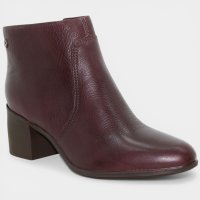 Bota Coturno Couro Bottero Burnish Feminina - Marrom