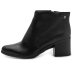 Bota Coturno Couro Bottero Burnish Feminina - Preto