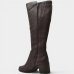 Bota Couro Bottero Cano Alto Feminina - Marrom Escuro