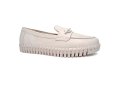 Mocassim Bottero Couro Summer Corrente Feminino - Branco Off