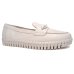 Mocassim Bottero Couro Summer Corrente Feminino - Branco Off