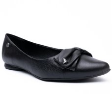 Sapatilha Couro Bottero Burnish Feminino - Preto