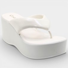 Tamanco Anabela Casteliê Intense Feminino - Off White Tamanco Anabela Casteliê Intense Feminino - Off White