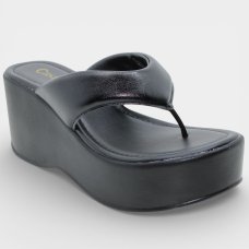 Tamanco Anabela Casteliê Sara Feminino - Preto Tamanco Anabela Casteliê Sara Feminino - Preto