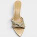 Tamanco Casteliê Detalhe Nó Feminino - Creme