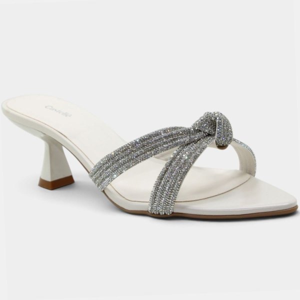 Tamanco Casteliê Detalhe Nó Feminino - Off White