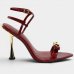 Sandália Casteliê Detalhe Laço Salto Fino Feminina - Vermelho