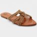 Rasteira Casteliê Slide Strass Feminina - Marrom