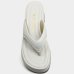 Tamanco Anabela Cia do Porto Tira Acolchoada Feminino - Off White