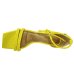 Sandália Di Valentini Tiras Tranças De Amarrar - Amarelo