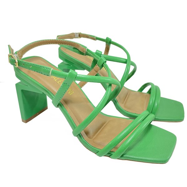 Sandália Di Valentini Tiras Salto Kattie - Verde