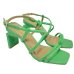 Sandália Di Valentini Tiras Salto Kattie - Verde