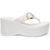 Tamanco Plataforma Di Valentini AVA Fivela Feminino - Off White