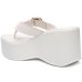 Tamanco Plataforma Di Valentini AVA Fivela Feminino - Off White
