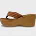 Tamanco Anabela Dijean Plataforma Feminino - Caramelo