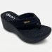 Tamanco Anabela Dijean Plataforma Feminino - Preto