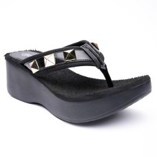 Tamanco Dijean Plataforma Spikes Feminino - Preto