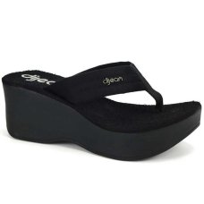 Tamanco Dijean Plataforma Feminino - Preto