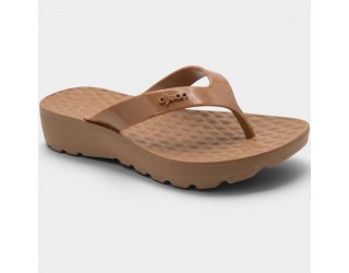Tamanco Anabela Dijean Anatômico Feminino - Caramelo
