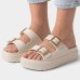 Papete Plataforma Zaxy Partner Air Fivelas Feminina - Branco