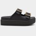 Papete Plataforma Zaxy Partner Air Fivelas Feminina - Preto