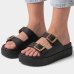 Papete Plataforma Zaxy Partner Air Fivelas Feminina - Preto