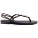 Rasteira Grendha Acordes Detalhe Feminina - Preto