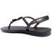 Rasteira Grendha Acordes Detalhe Feminina - Preto