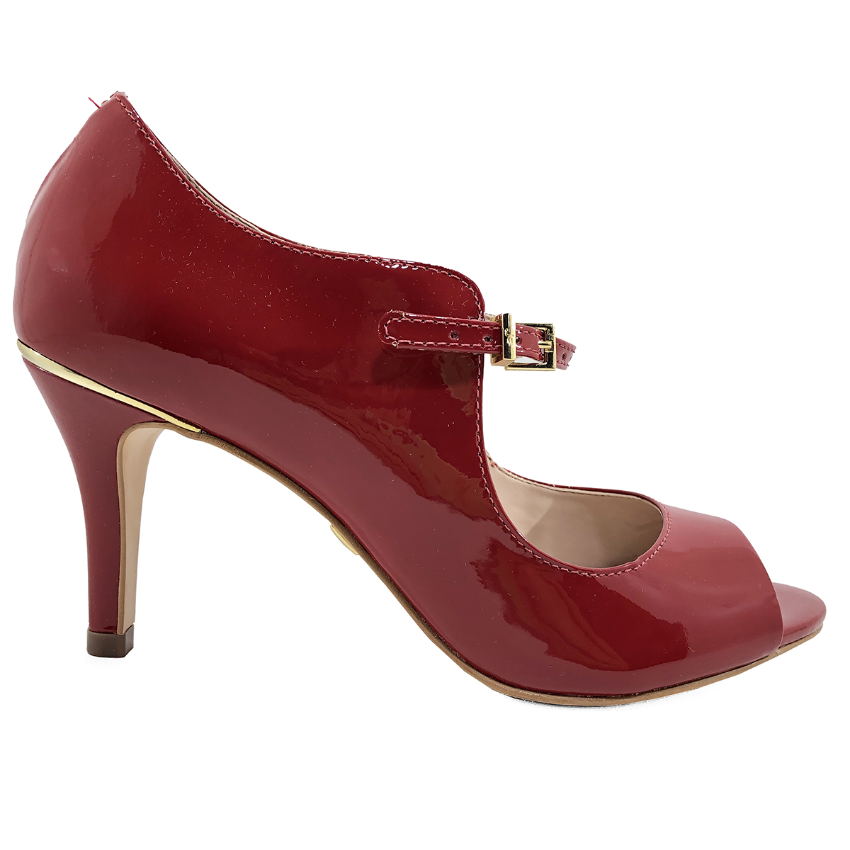 peep toe vermelho jorge bischoff