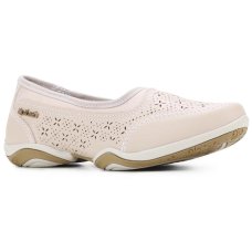 Slip On Kolosh Recortes à Laser Feminino - Bege