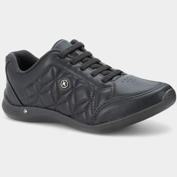 Tênis Kolosh Calce Fácil Relevo Feminino - Preto