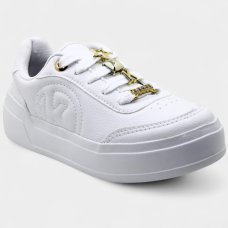 Tênis Kolosh Casual Apliques Feminino - Branco Tênis Kolosh Casual Apliques Feminino - Branco
