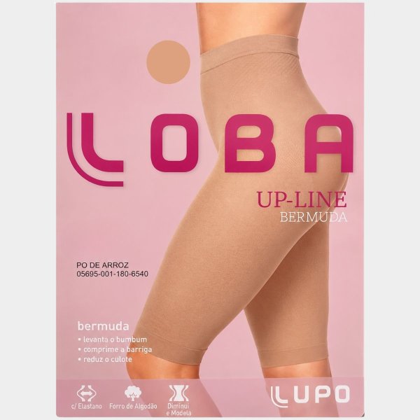 Bermuda Modeladora Lupo UP-Line Feminina - Bege