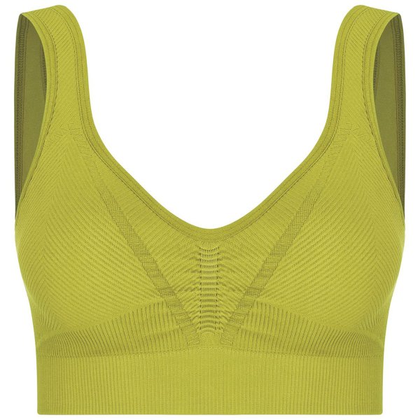 Top Esportivo Lupo Af Basic Com Bojo Removível - Amarelo