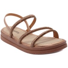 Sandália Mississipi Flatform Strass Feminino - Bege