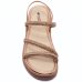 Sandália Mississipi Flatform Strass Feminino - Bege