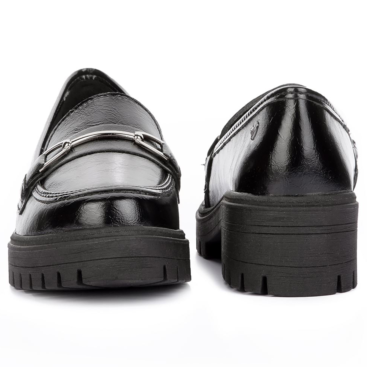 Sapato Feminino Oxford Tratorado 190253 Napa Preta