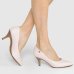 Scarpin Modare Salto Fino - Creme