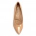 Scarpin Modare Salto Médio Verniz Feminino - Bege