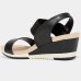 Sandália Anabela Modare Casual Feminina - Preto