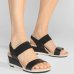 Sandália Anabela Modare Casual Feminina - Preto