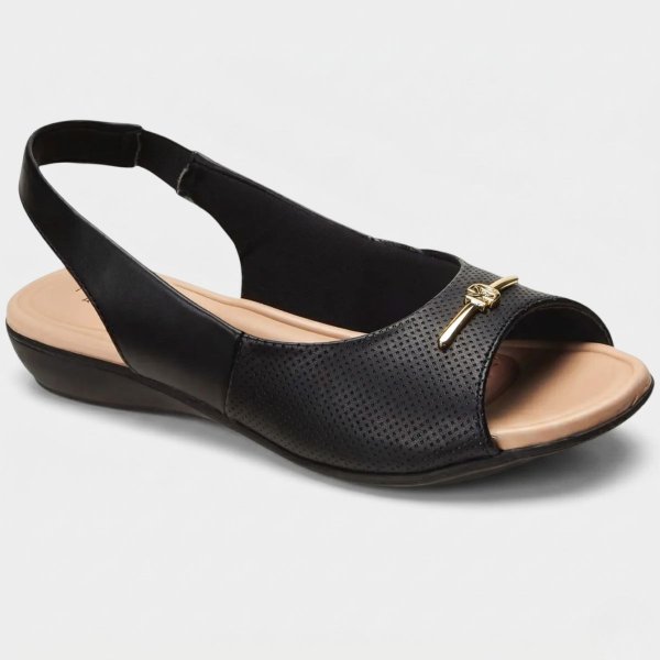 Tamanco Modare UltraConforto Strech Feminino - Preto