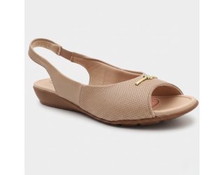 Tamanco Modare UltraConforto Strech Feminino - Bege