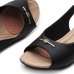Sandália Modare UltraConforto Strech Feminino - Preto