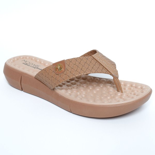 Chinelo Modare Confort Tresse Feminino - Caramelo