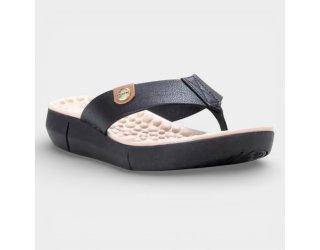Chinelo Modare Floater Confort Flex Feminino - Preto e Bege